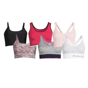 Reebok Women's Strappy 2 Pack Bonded 2 Pack & Seamless 2 Pack Medium